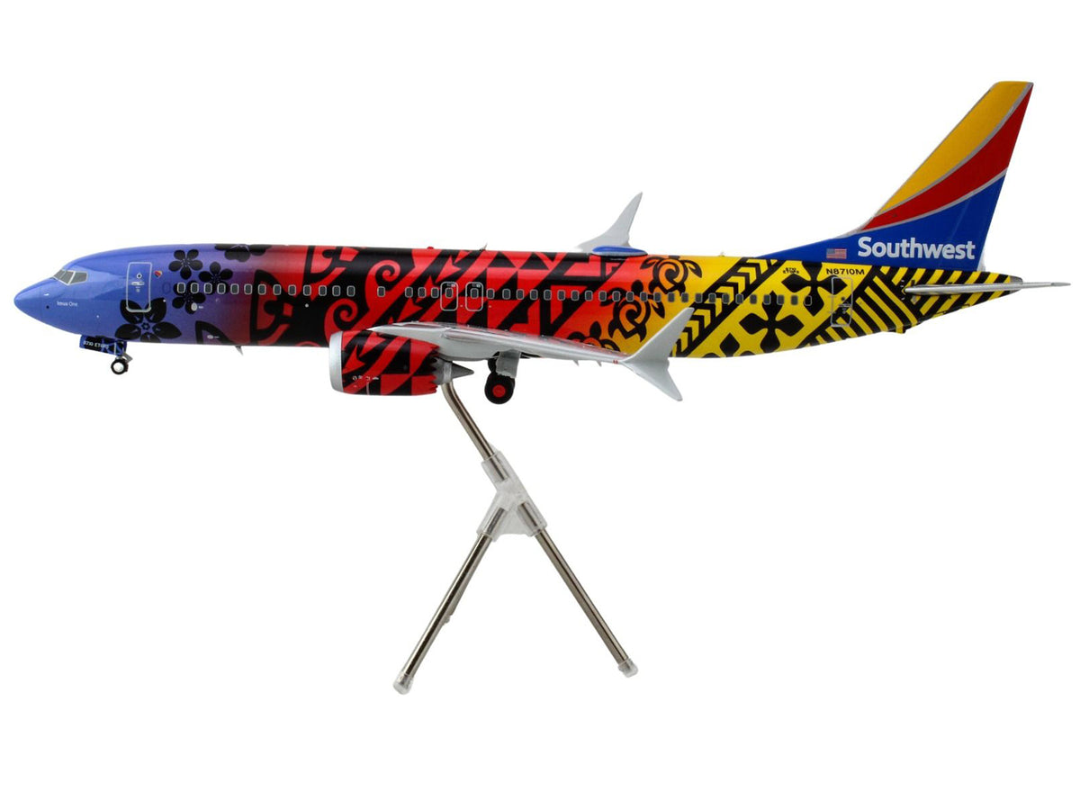 Boeing 737 MAX 8 Commercial Aircraft "Southwest Airlines - Imua One" (N8710M) Hawaiian Graphics "Gemini 200" Series 1/200 Diecast Model Airplane by GeminiJets