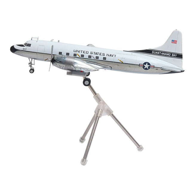 Convair C-131 Samaritan Transport Aircraft "United States Navy - NAS Guantanamo Bay" (141017) White and Gray "Gemini 200" Series 1/200 Diecast Model Airplane by GeminiJets