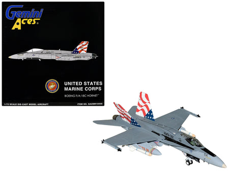 Boeing F/A-18C Hornet Fighter Aircraft "VMFA-312 Checkerboards" (165214) United States Marine Corps "Gemini Aces" Series 1/72 Diecast Model Airplane by GeminiJets