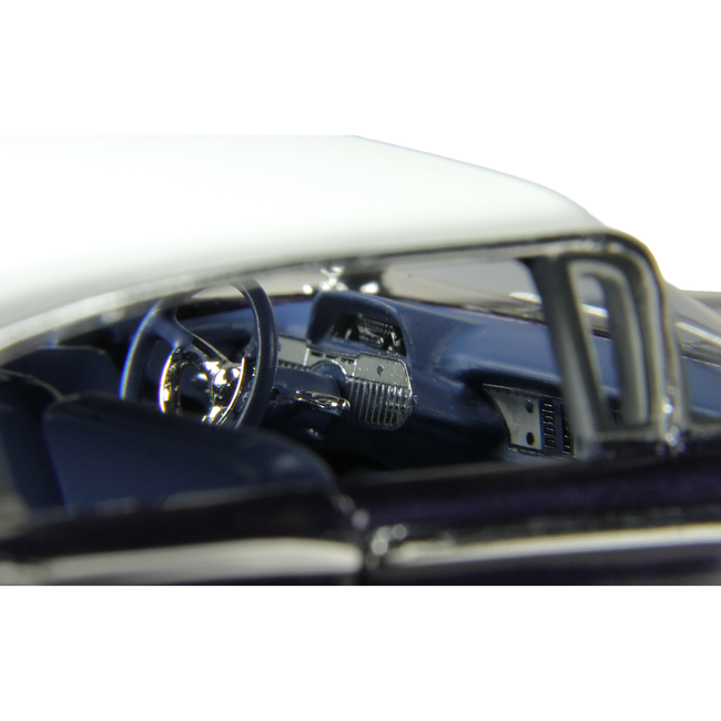 1960 Mercury Park Lane 4 Door Sedan Marine Blue Metallic with White Top and Blue Interior Limited Edition to 200 pieces Worldwide 1/43 Model Car by Goldvarg Collection