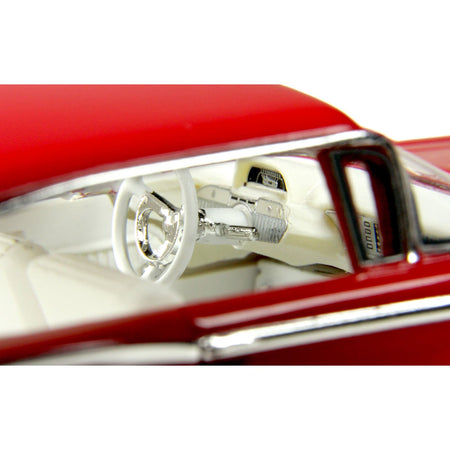 GC-084B-2__74879 Red car interior with white steering wheel