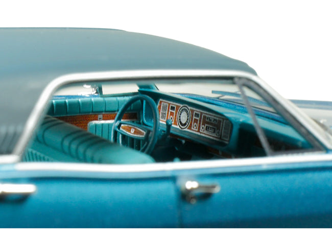 1968 Mercury Brougham Gulfstream Aqua Metallic with Blue Interior Limited Edition to 200 pieces Worldwide 1/43 Model Car by Goldvarg Collection