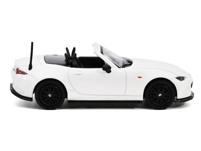 2024 Mazda MX-5 Roadster White 1/64 Diecast Model Car by GCD x Enchery