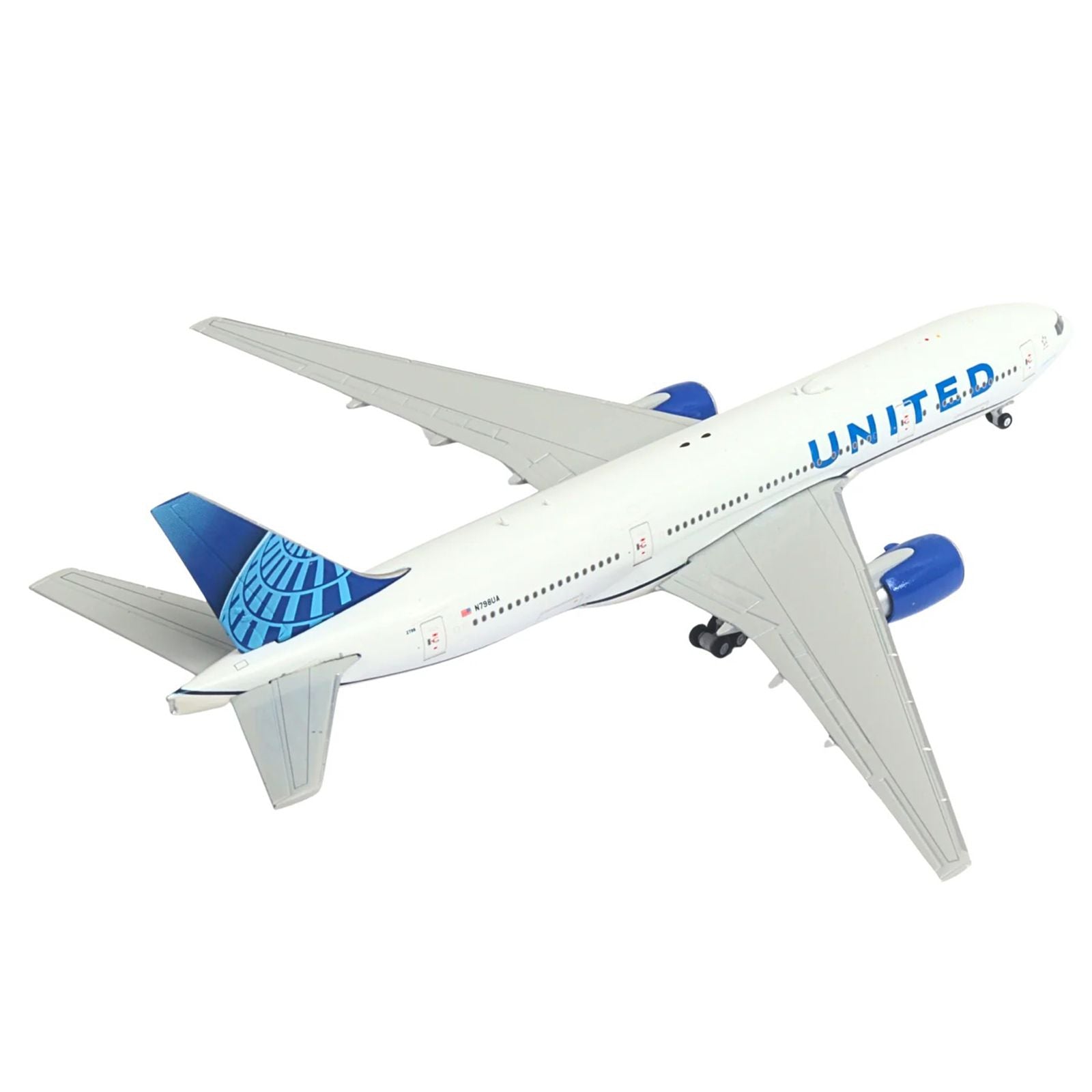 United Airlines model airplane