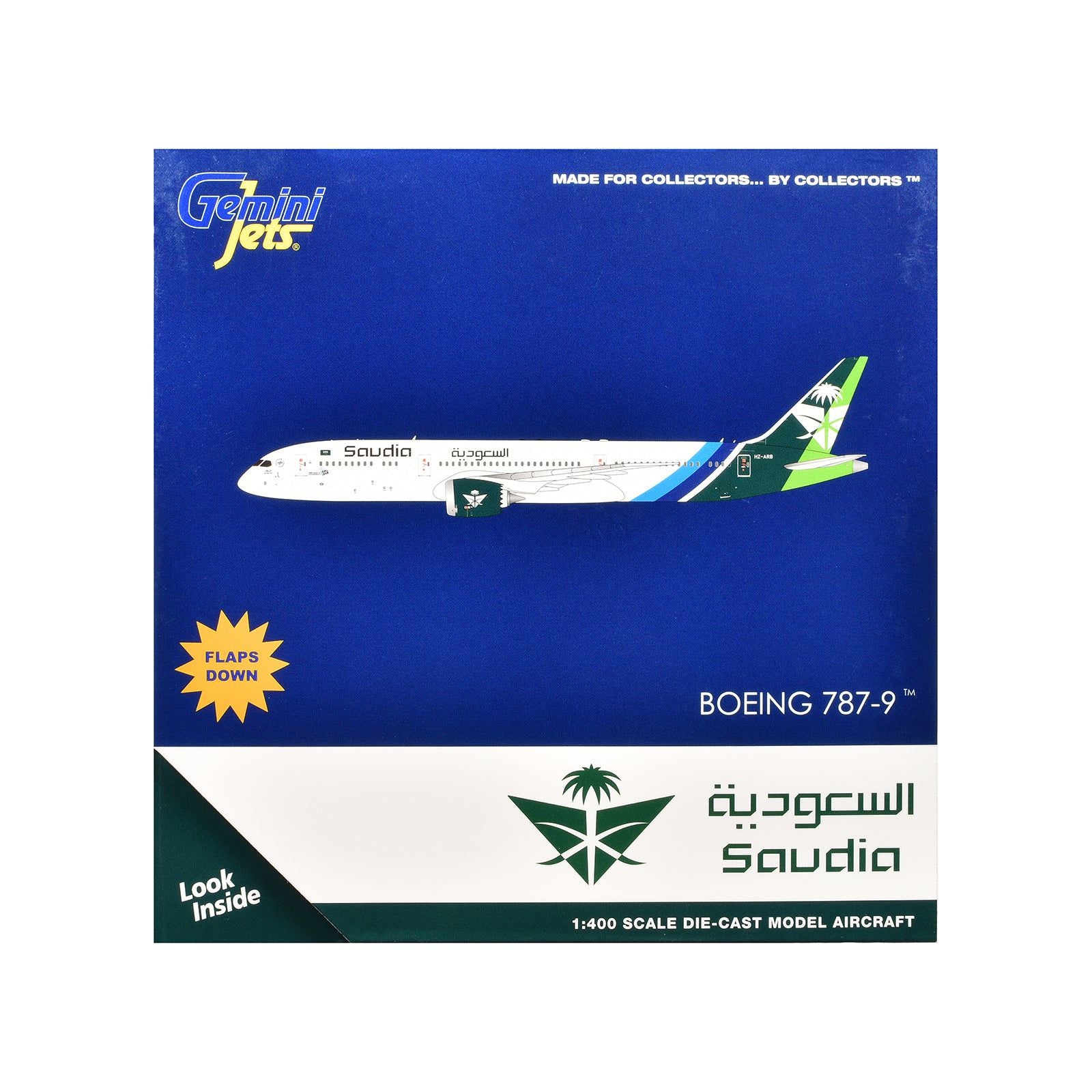 GJ2310F-BOX Saudia Boeing 787-9 die-cast model airplane