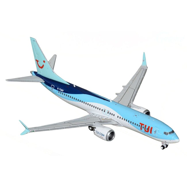 Boeing 737 MAX 8 Commercial Aircraft "TUI Airways" (G-TUMY) Blue and White 1/400 Diecast Model Airplane by GeminiJets