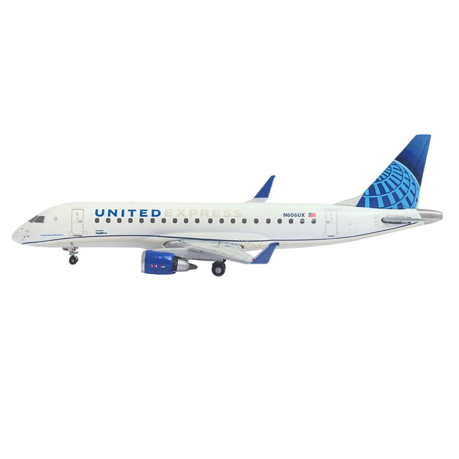 Embraer ERJ-175 Commercial Aircraft "United Express - SkyWest Airlines" (N606UX) White with Blue Tail 1/400 Diecast Model Airplane by GeminiJets