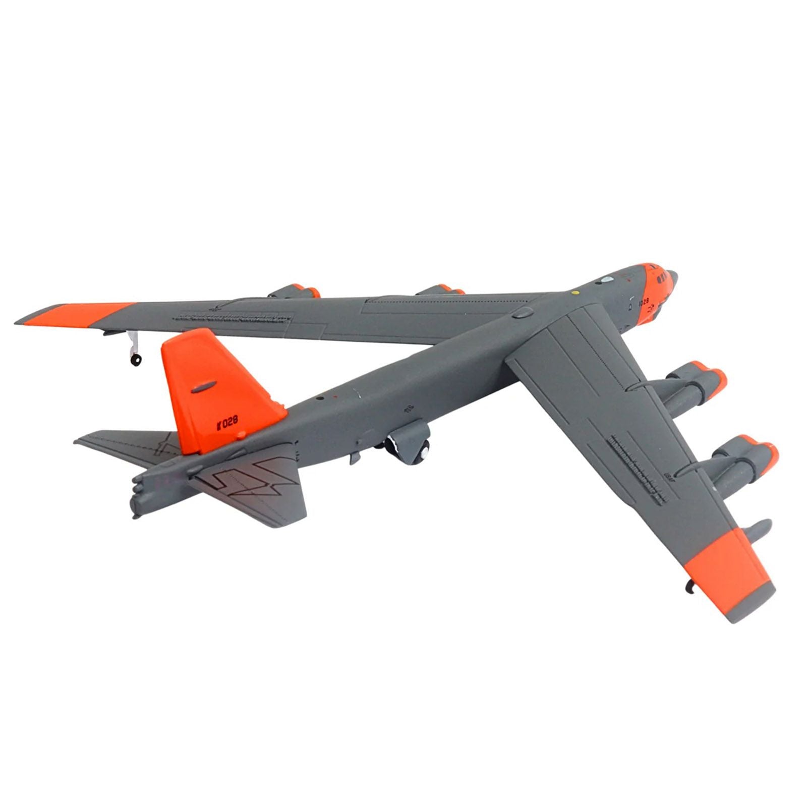 GM149-4__37220 B-52 Bomber model with orange accents