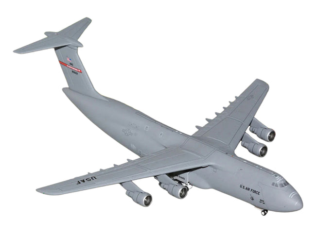 Lockheed C-5A Galaxy Transport Aircraft "Martinsburg Air Force Base" United States Air Force (68-0222) Gray "Gemini Macs" Series 1/400 Diecast Model by GeminiJets
