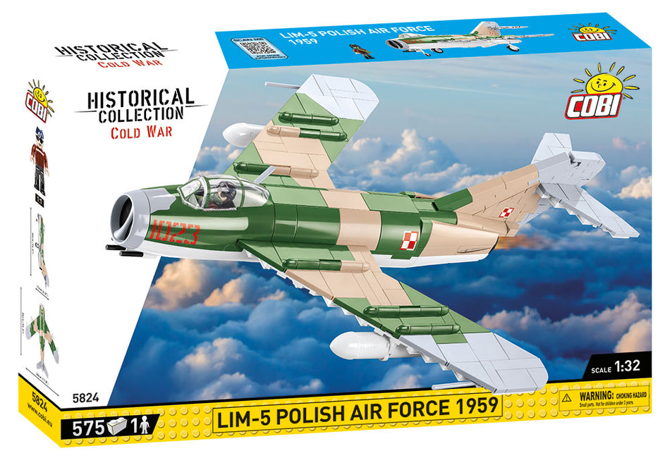 Cobi 575pcs HC Cold War LIM-5 Polish Air Forc