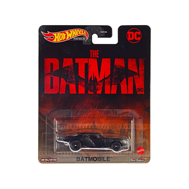 Batmobile Matt Black "The Batman" (2022) Movie "DC Comics" Diecast Model Car by Hot Wheels