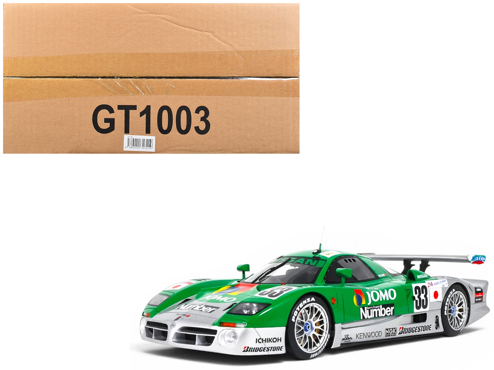 Nissan R390 GT1 #33 Satoshi Motoyama - Takuya Kurosawa - Masami Kageyama "NISMO" "24 Hours of Le Mans" (1998) 1/18 Model Car by GT Spirit
