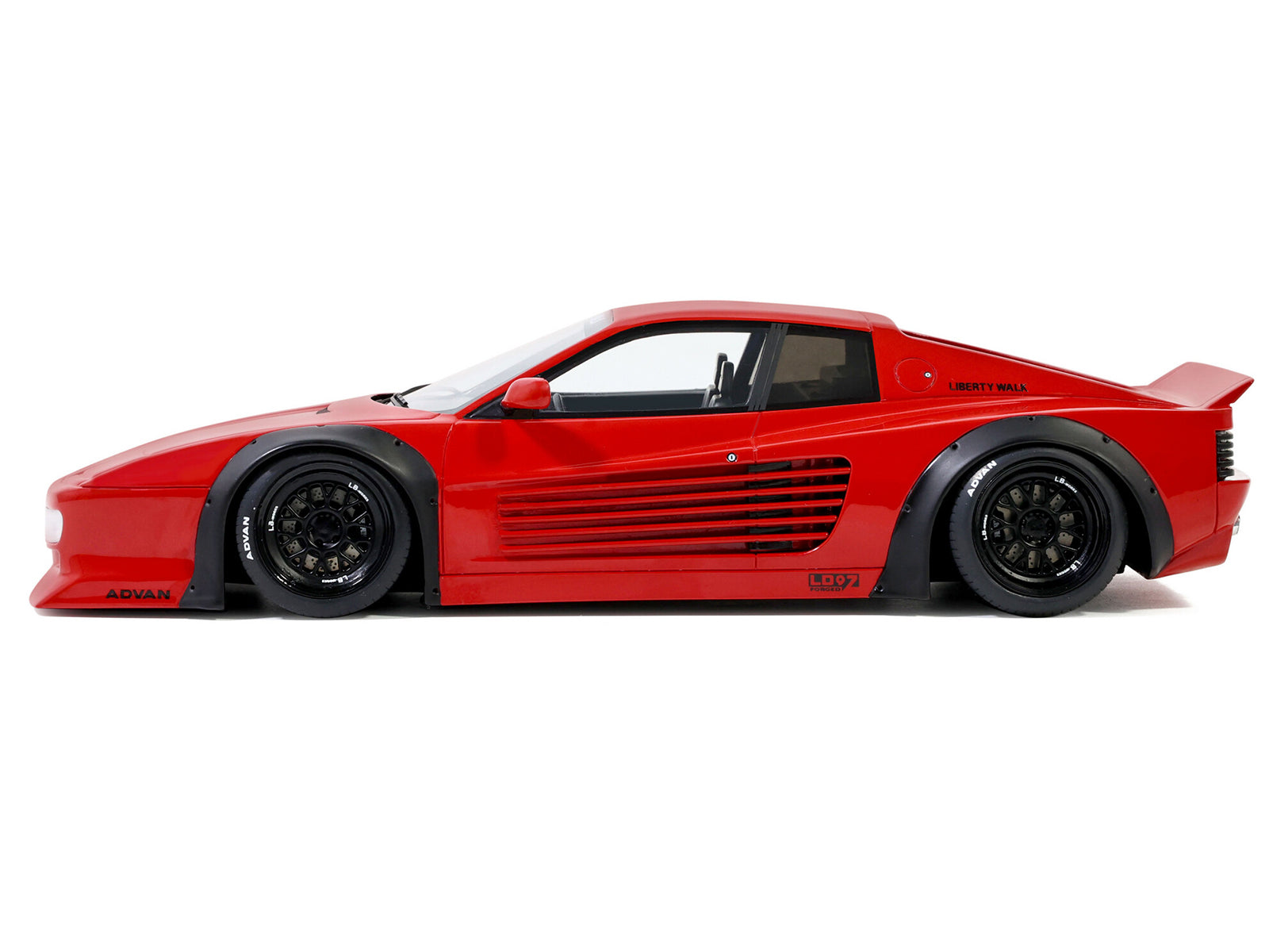 2021 LB-Works 512 TR Rosso Corsa Red "Liberty Walk" 1/18 Model Car by GT Spirit