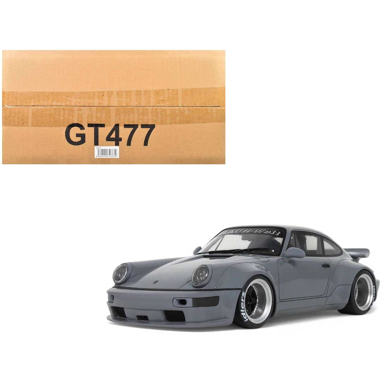 2015 Porsche RWB Jonsibal Gray 1/18 Model Car by GT Spirit