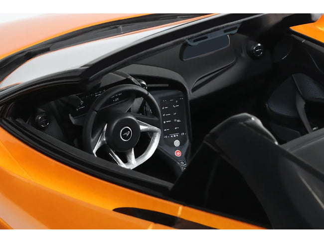 2024 McLaren 750S Spider Orange Metallic 1/18 Model Car by GT Spirit