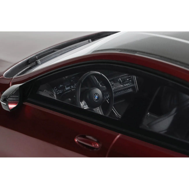 2023 BMW M850I xDrive M Performance Aventurine Red with Carbon Top 1/18 Model Car by GT Spirit