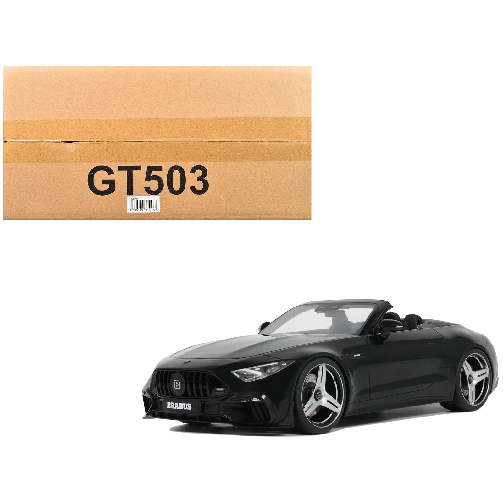 Brabus 750 BODO Buschmann Edition Obsidian Black 1/18 Model Car by GT Spirit