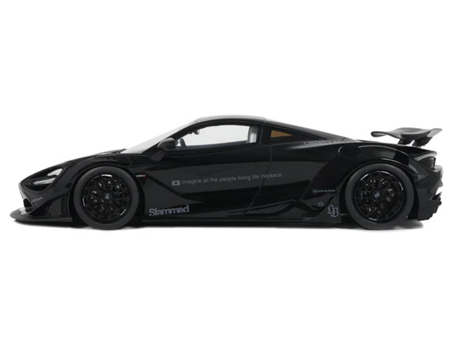 GT516-SL Black McLaren 720S model car