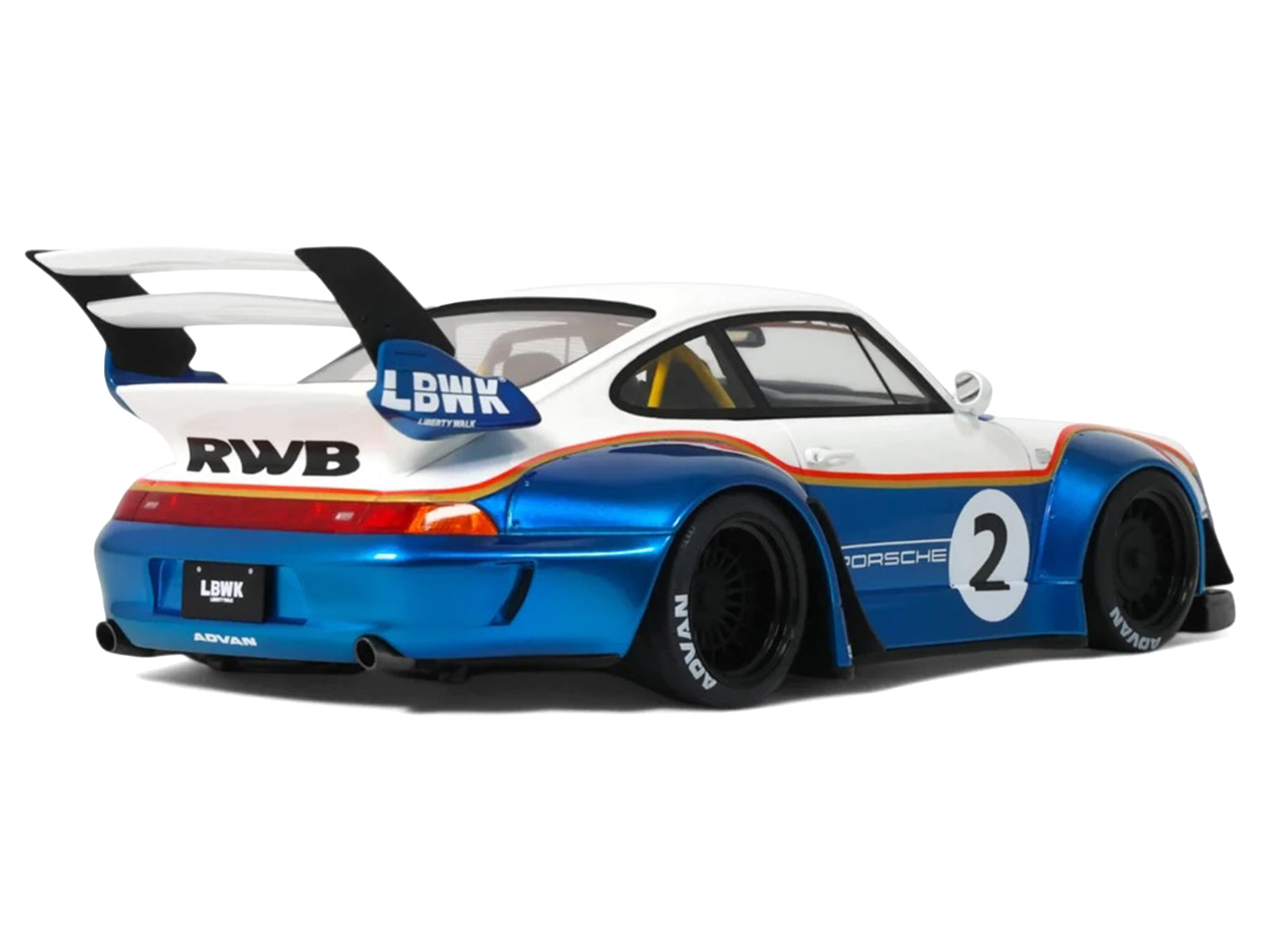 GT530-5 Porsche 911 RWB widebody model car