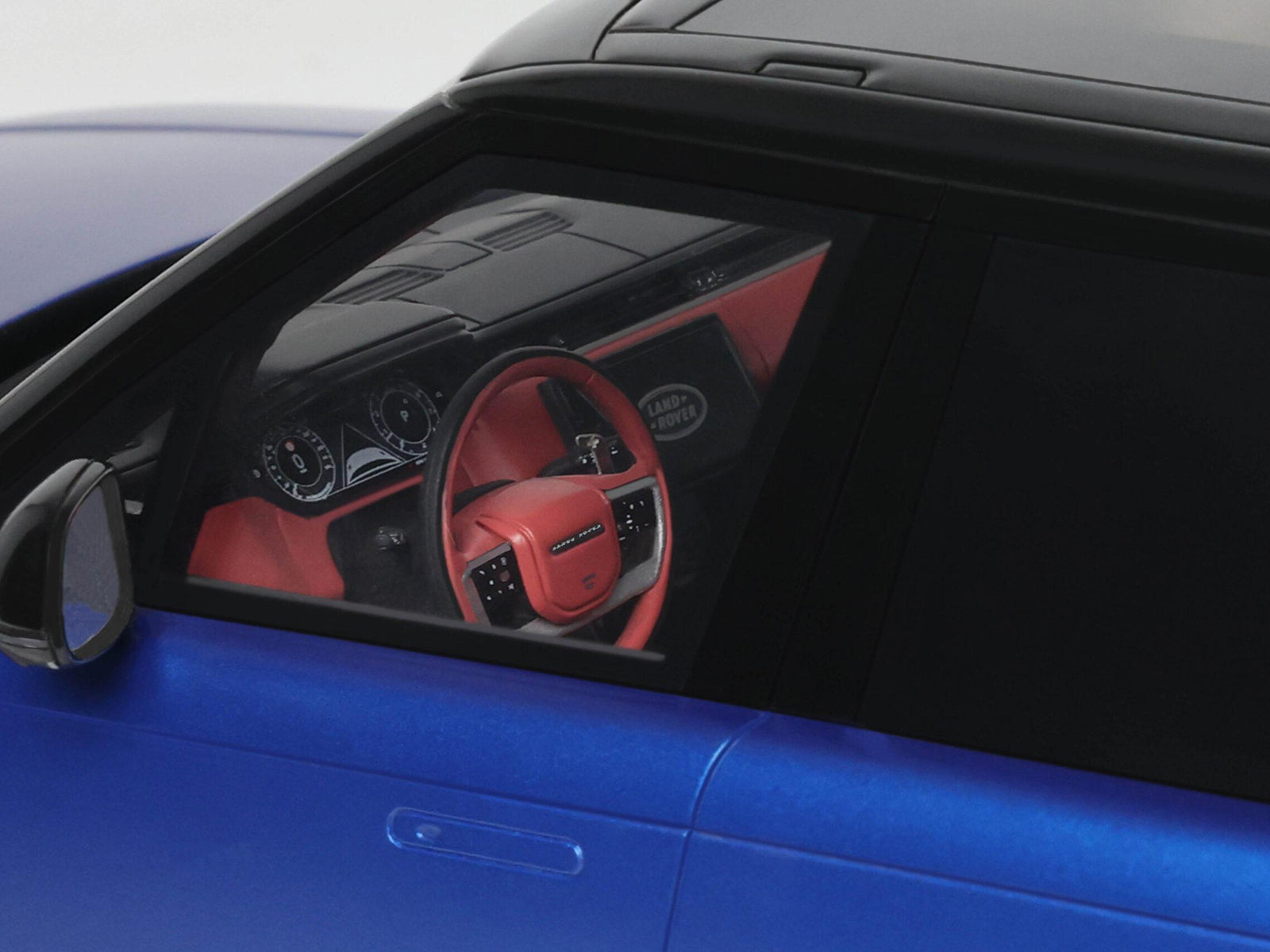 2024 Range Rover P615 SV Blue Metallic with Black Top 1/18 Model Car by GT Spirit