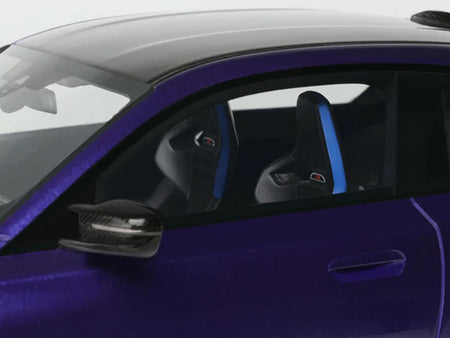2025 BMW M2 CS Blue Metallic with Black Top 1/18 Model Car by GT Spirit