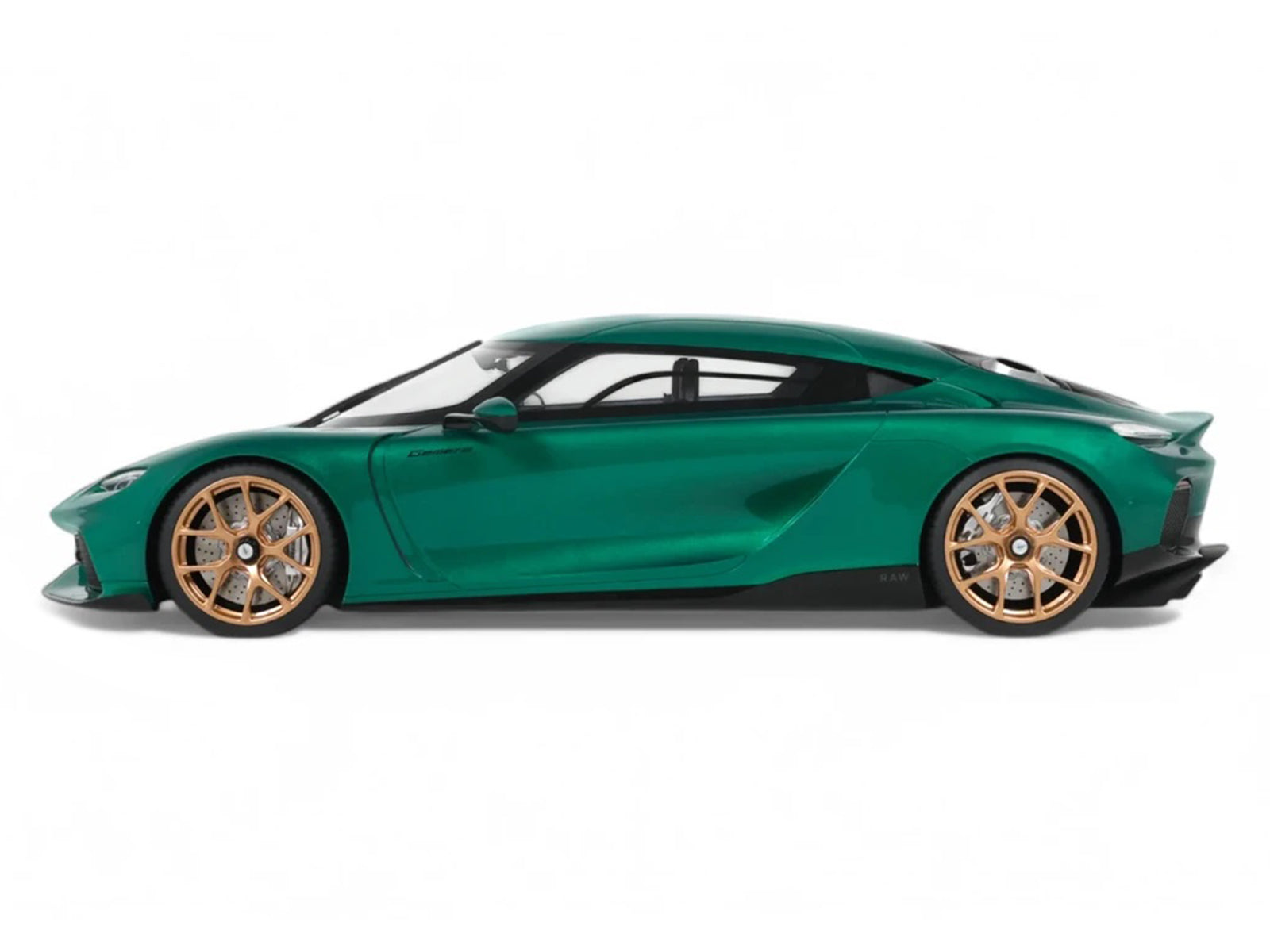 Green GT888-4 Sports Car with Gold Wheels