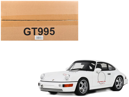1992 Porsche 911 (964) "Carrera Cup - USA Edition" White 1/18 Model Car by GT Spirit