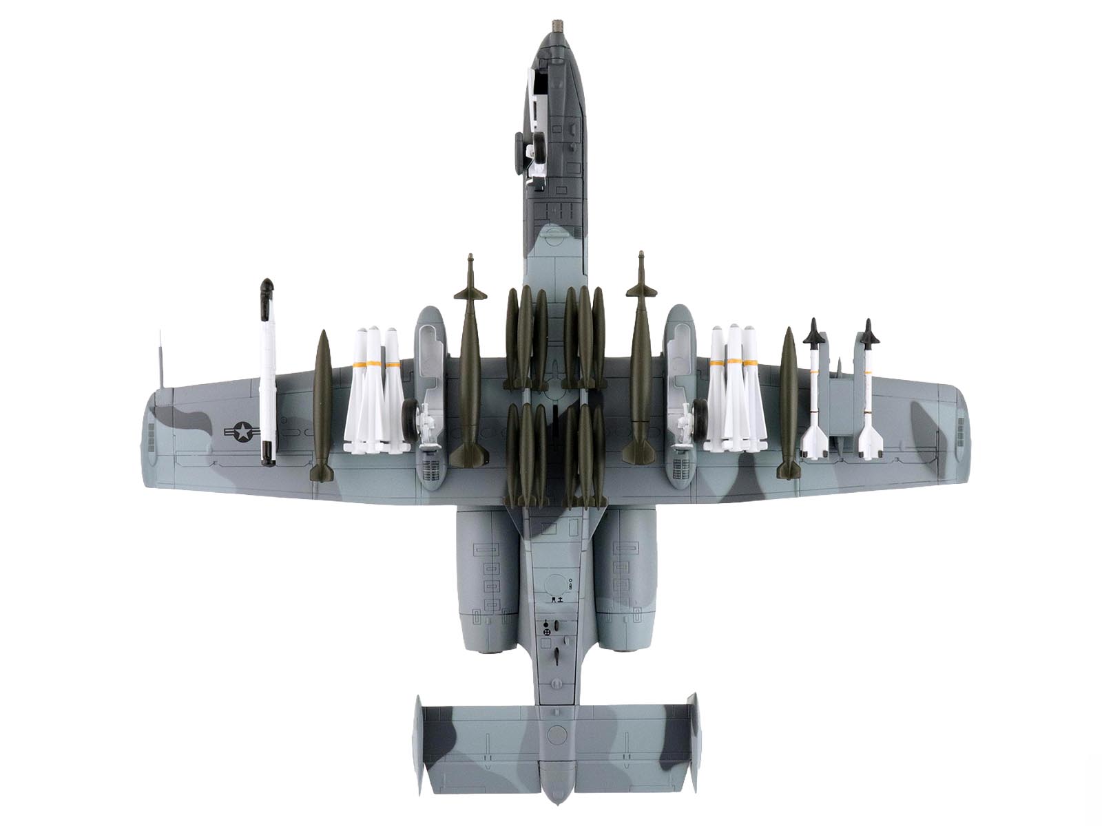 HA1340-4__84387 A-10 Thunderbolt II overhead view with ordnance