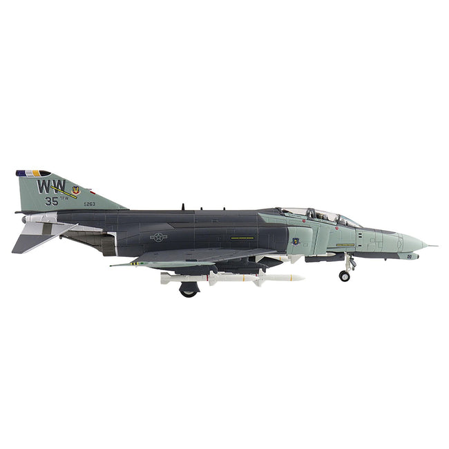 McDonnell Douglas F-4G Phantom II Fighter-Bomber Aircraft "Wild Weasels 69-7253 561st TFS 35th TFW George AFB" (1991) United States Air Force "Air Power Series" 1/72 Diecast Model by Hobby Master