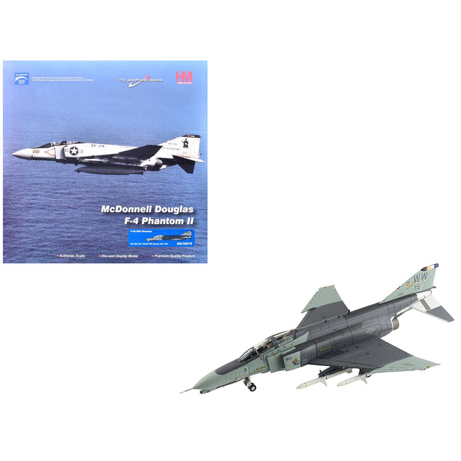 McDonnell Douglas F-4G Phantom II Fighter-Bomber Aircraft "Wild Weasels 69-7253 561st TFS 35th TFW George AFB" (1991) United States Air Force "Air Power Series" 1/72 Diecast Model by Hobby Master