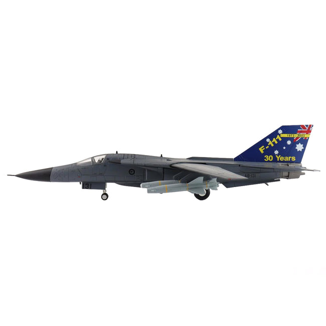 General Dynamics F-111C Pig Aircraft "A8-131 F-111 Operations 30th Anniversary" (2003) Royal Australian Air Force "Air Power Series" 1/72 Diecast Model by Hobby Master