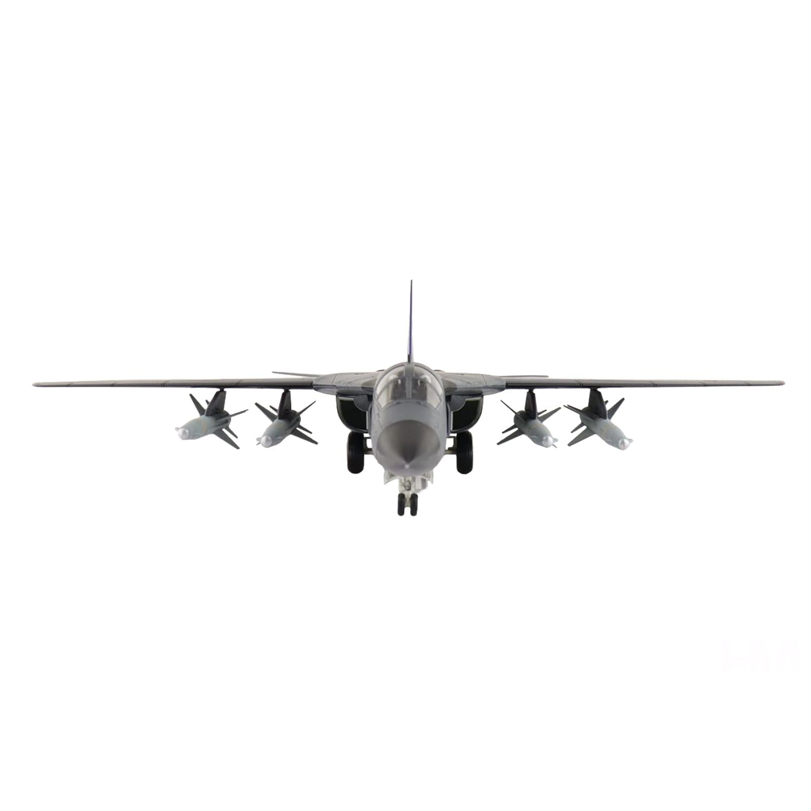 HA3033-3 aircraft model with missiles, front view