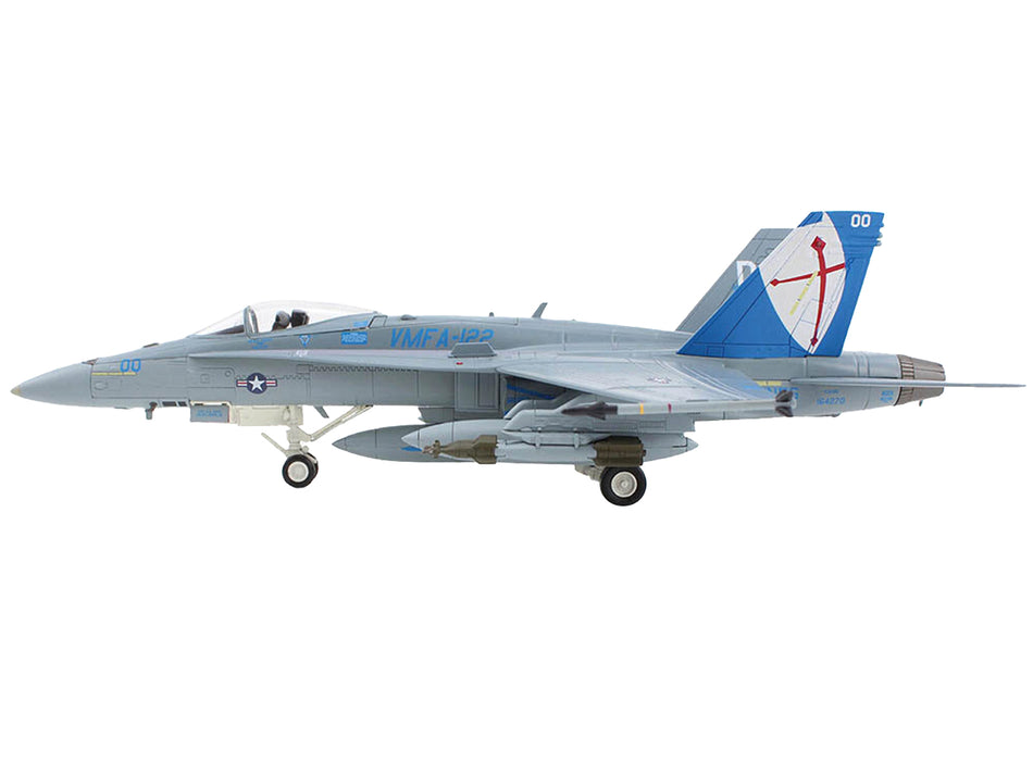 McDonnell Douglas F/A-18D Hornet Aircraft "VMFA-122 Crusaders Iwakuni AB" (2016) United States Marines "Air Power Series" 1/72 Diecast Model by Hobby Master