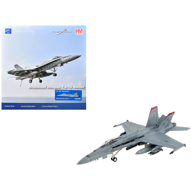 McDonnell Douglas F/A-18C Hornet Aircraft "VMFA-232 Red Devils" (2014) United States Marine Corps "Air Power Series" 1/72 Diecast Model by Hobby Master