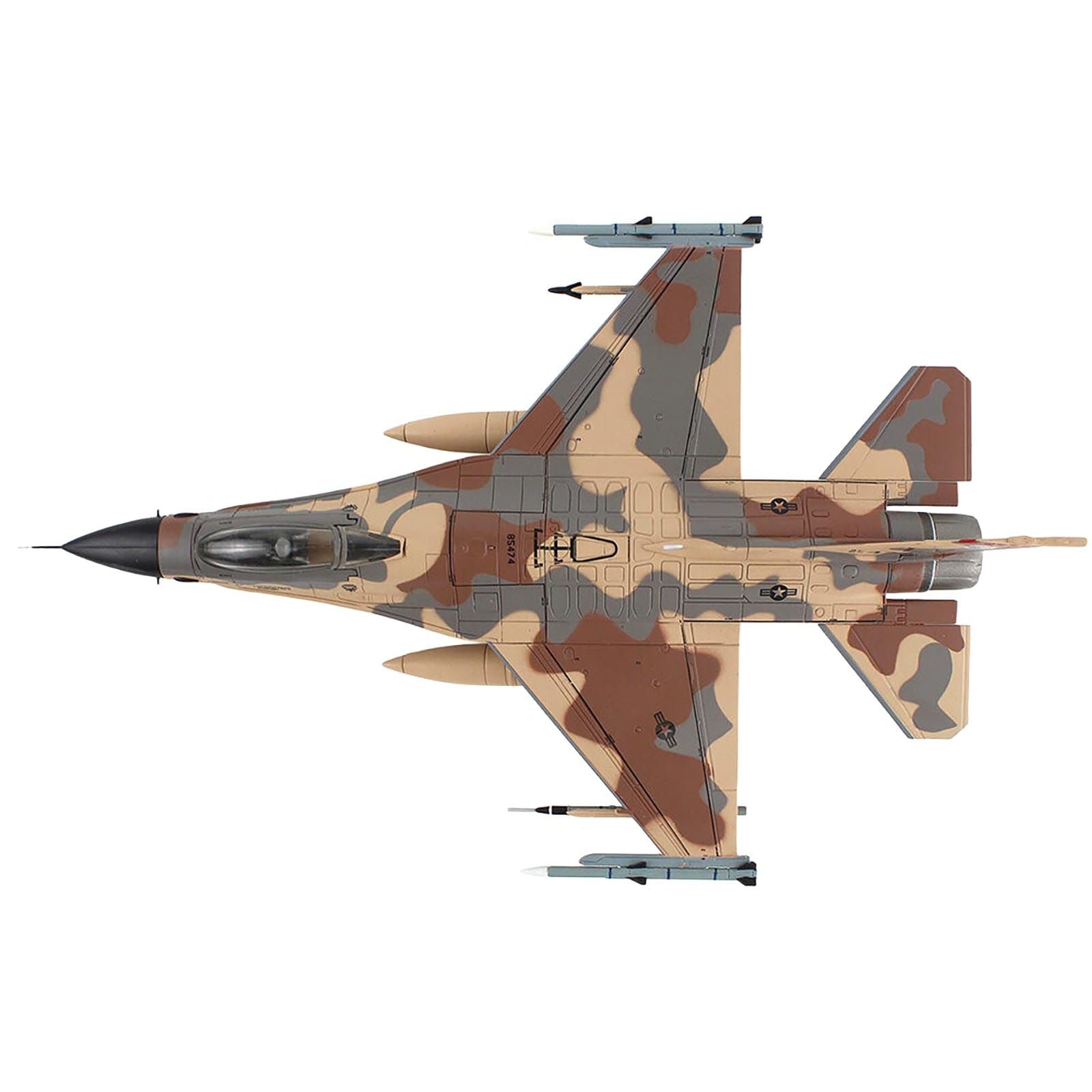 F-16 fighter jet HA38055-3__96909 camouflage top view