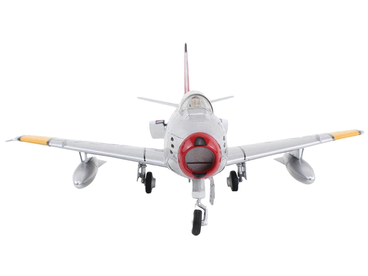 North American F-86F Sabre Fighter Aircraft "MIG Poison Maj. James P. Hagerstrom 67th FBS 18th FBG Korean War" United States Air Force "Air Power Series" 1/72 Diecast Model by Hobby Master