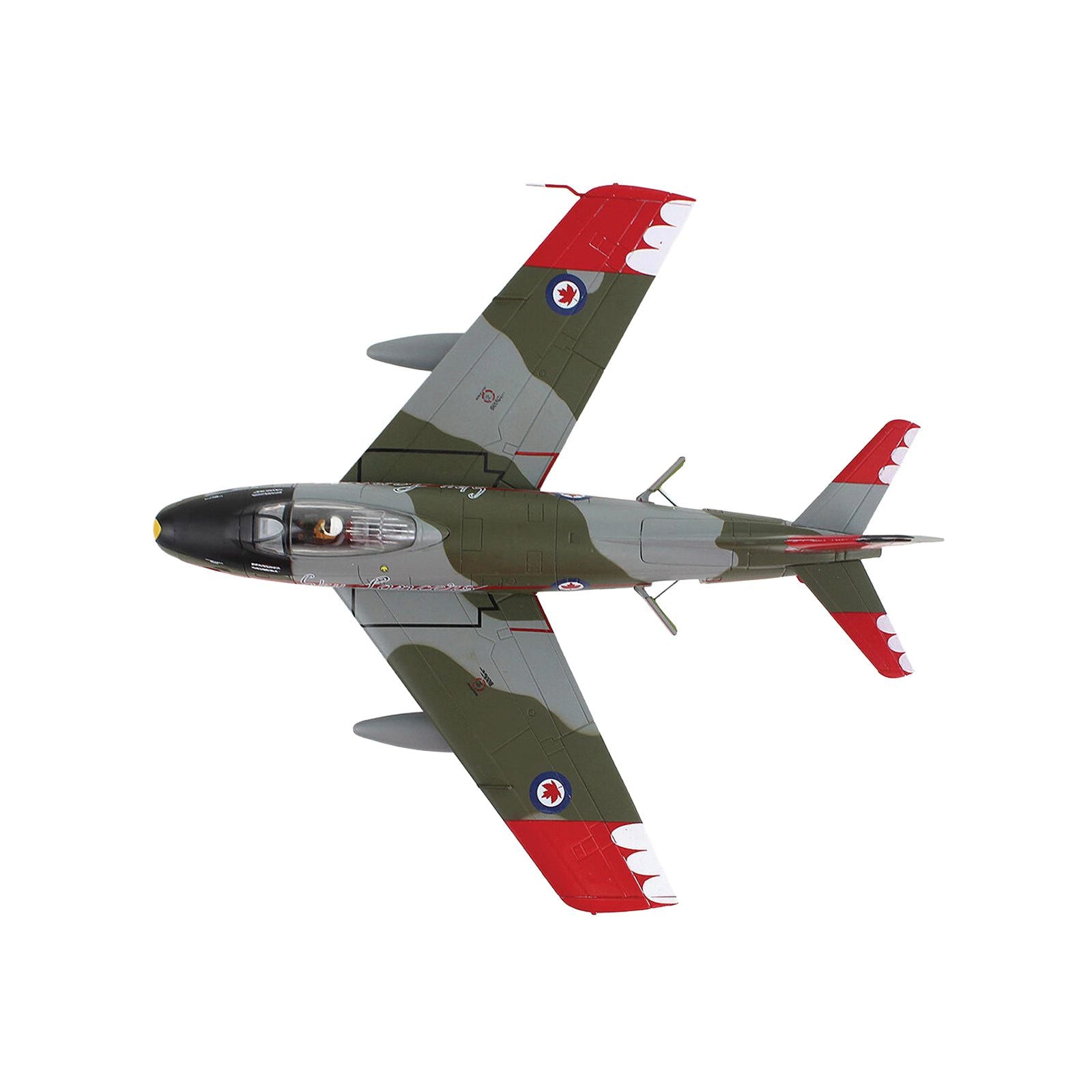 HA4325-4__44960 model jet fighter plane overhead view