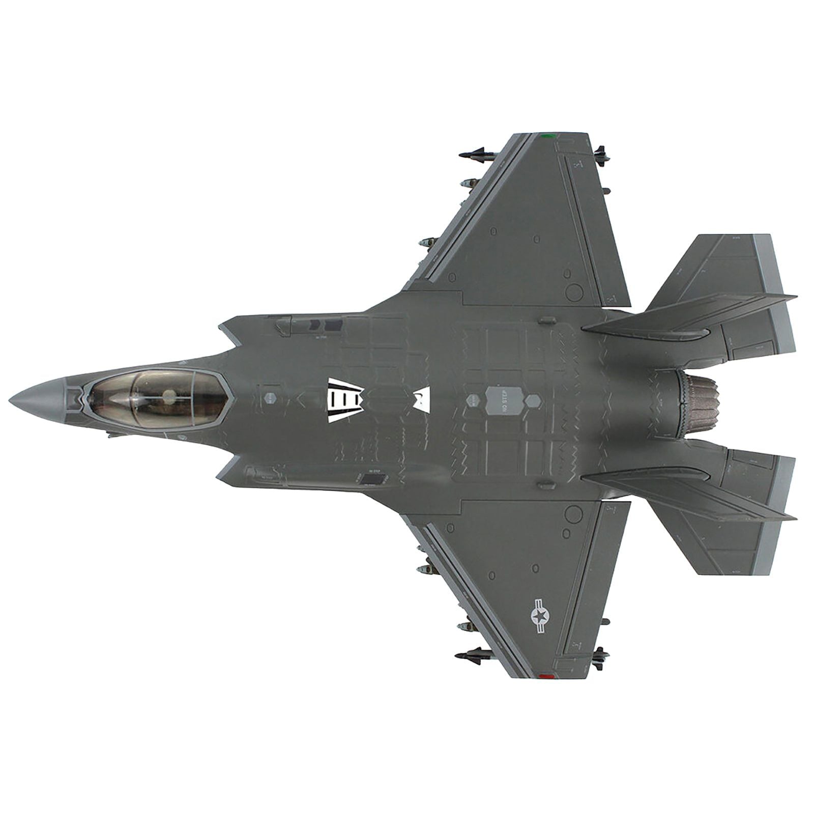 HA4446-3__36874 Top-down view of a modern military jet
