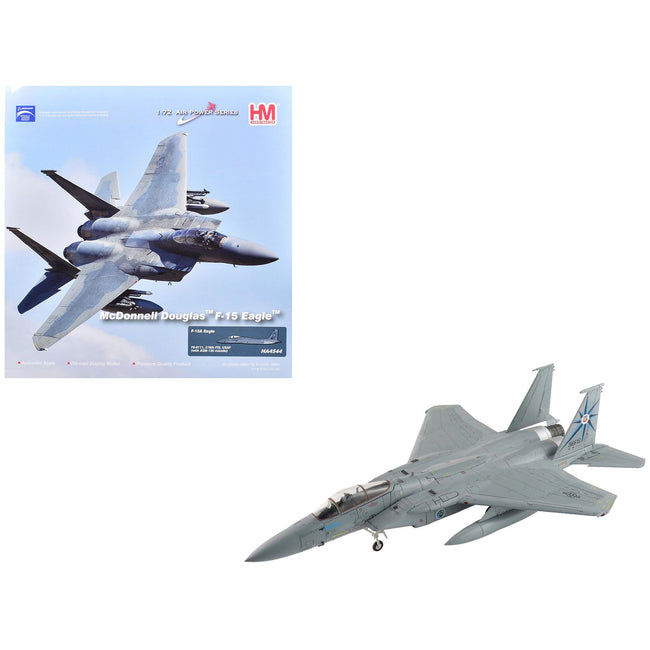 McDonnell Douglas F-15A Eagle Fighter Aircraft "76-0111 318th Fighter Interceptor Squadron" United States Air Force "Air Power Series" 1/72 Diecast Model by Hobby Master
