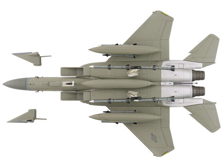 HA4574-4__47527 model F-15 Eagle fighter jet, top view.