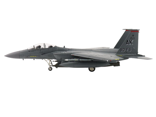 McDonnell Douglas F-15E Strike Eagle Fighter Aircraft "88-0705 90th Fighter Squadron Commanding Officer's Jet" (2005) United States Air Force "Air Power Series" 1/72 Diecast Model by Hobby Master