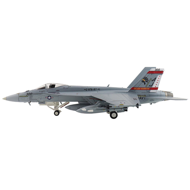 Boeing F/A-18E Super Hornet Fighter Aircraft "168910 Golden Warriors VFA-87 Operation Inherent Resolve" (2017) United States Navy "Air Power Series" 1/72 Diecast Model by Hobby Master