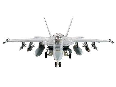 Front view of a fighter jet