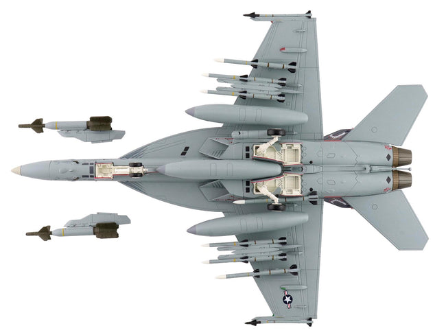 Boeing F/A-18E Super Hornet Fighter Aircraft "166817 VFA-136 Knighthawks USS Trumman" (2024) United States Navy "Air Power Series" 1/72 Diecast Model by Hobby Master
