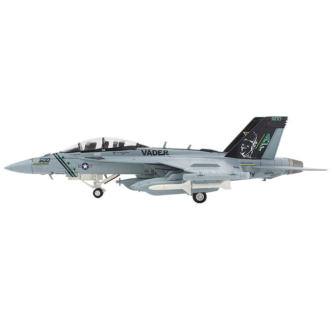 Boeing EA-18 Growler Aircraft "VAQ-209 Star Warriors AF500 Vader" (2024) United States Navy "Air Power Series" 1/72 Diecast Model by Hobby Master