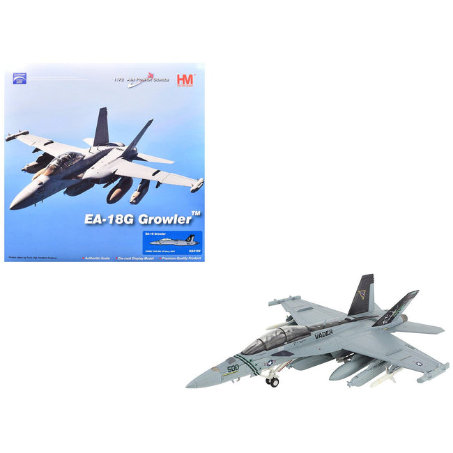 Boeing EA-18 Growler Aircraft "VAQ-209 Star Warriors AF500 Vader" (2024) United States Navy "Air Power Series" 1/72 Diecast Model by Hobby Master