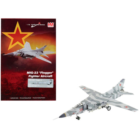Mikoyan-Gurevich MiG-23MS Flogger-E Fighter Aircraft "4477th Test and Evaluation Squadron Red Eagles Nevada" (1981-88) United States Air Force "Air Power Series" 1/72 Diecast Model by Hobby Master