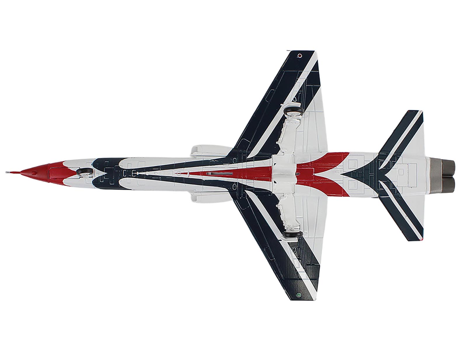 HA5416-4__53693 Model Airplane with Red, White, and Blue Design