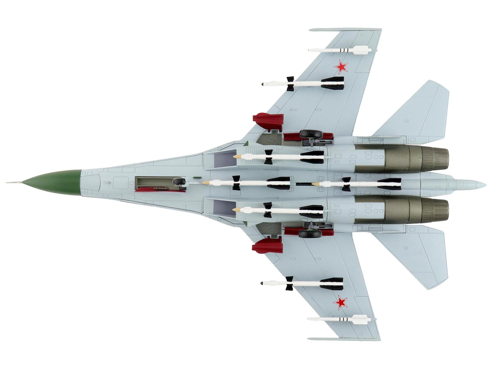 HA6001B-4__01223 Russian Su-27 Flanker fighter jet top view