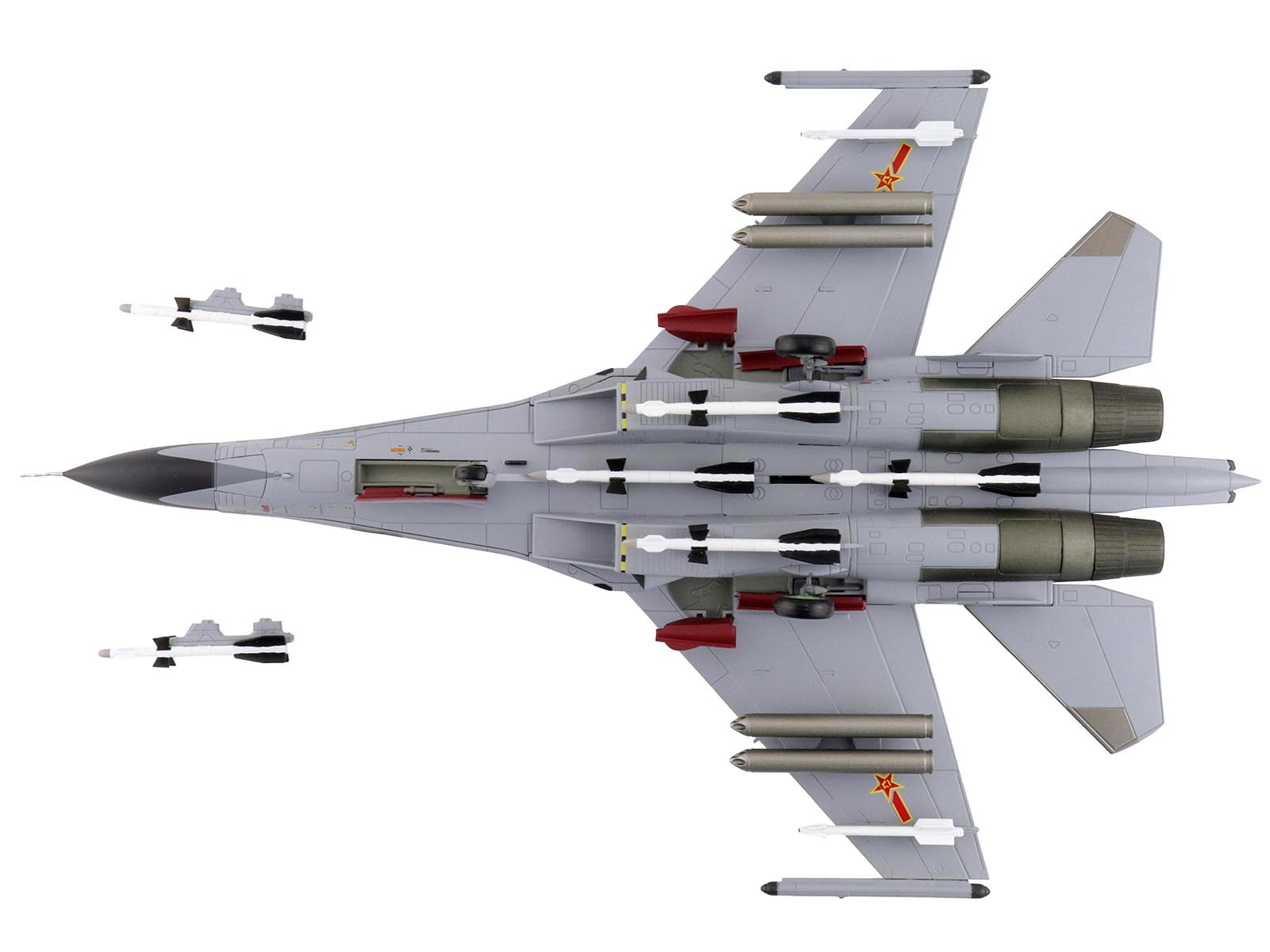 HA6023-4__58840 Model Fighter Jet with Weapons